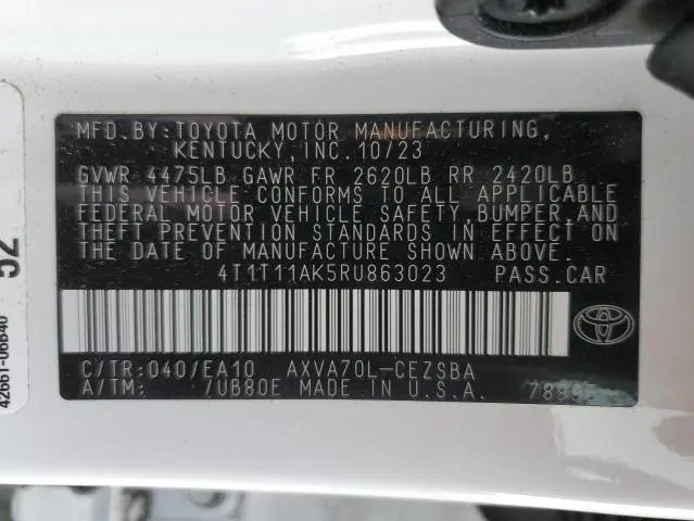 2024 TOYOTA CAMRY SE NIGHT SHADE  