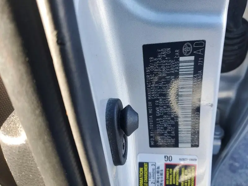 2019 TOYOTA COROLLA L  