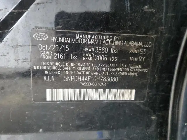 2016 HYUNDAI ELANTRA SE