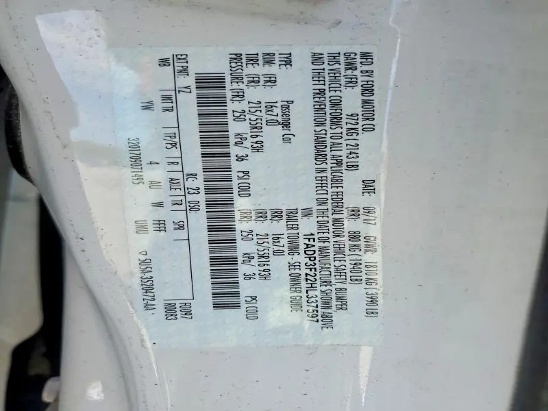 2017 FORD FOCUS SE  