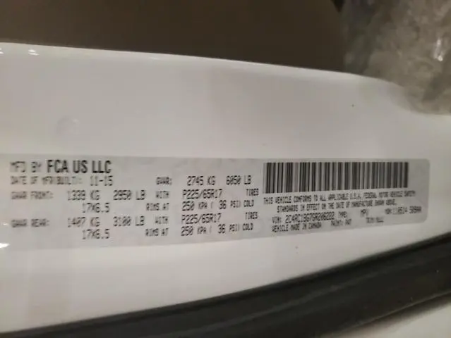 2016 CHRYSLER TOWN & COUNTRY TOURING  