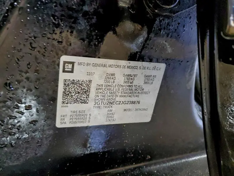 2018 GMC SIERRA K1500 SLT  