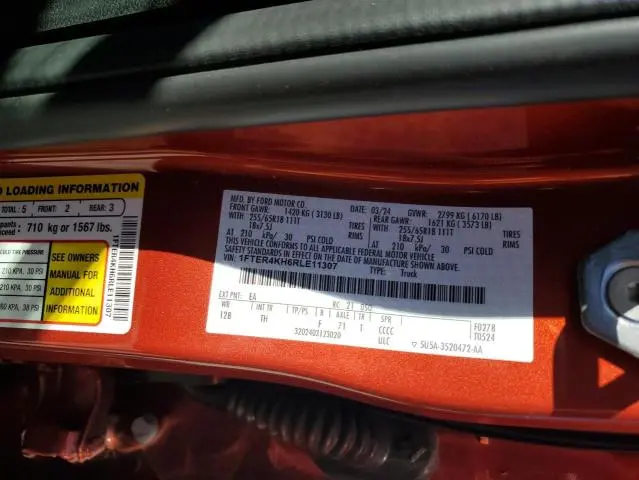 2024 FORD RANGER LARIAT  