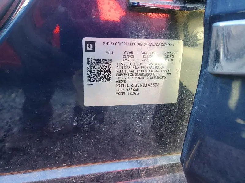 2019 CHEVROLET IMPALA PREMIER  