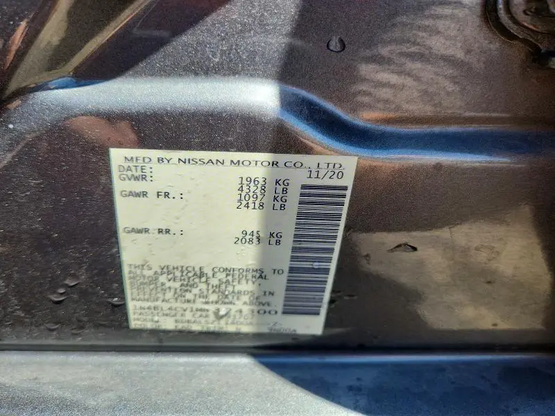 2021 NISSAN ALTIMA SR  