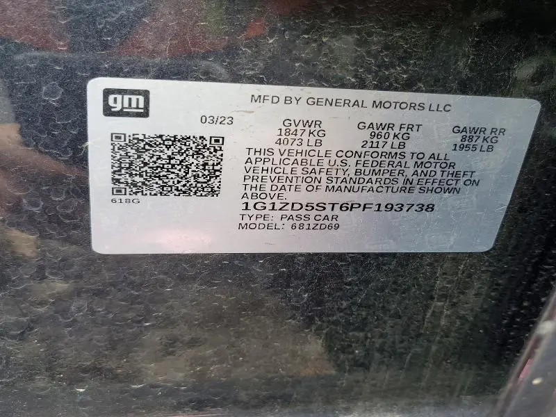 2023 CHEVROLET MALIBU LT  