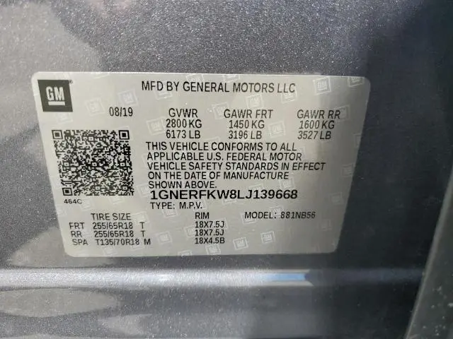 2020 CHEVROLET TRAVERSE LS