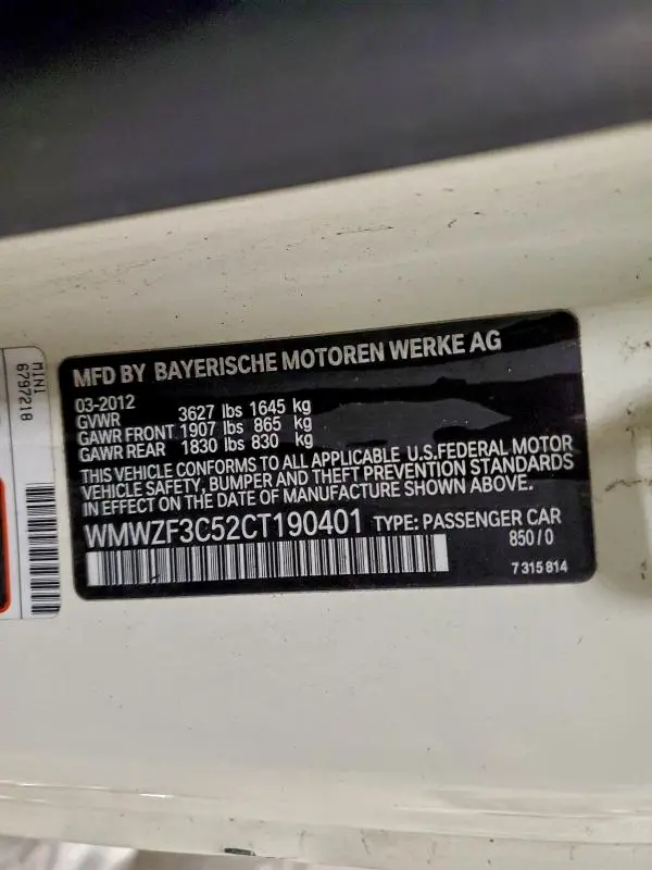 2012 MINI COOPER CLUBMAN  