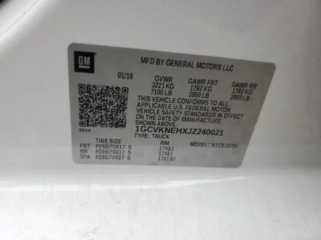 2018 CHEVROLET SILVERADO K1500  