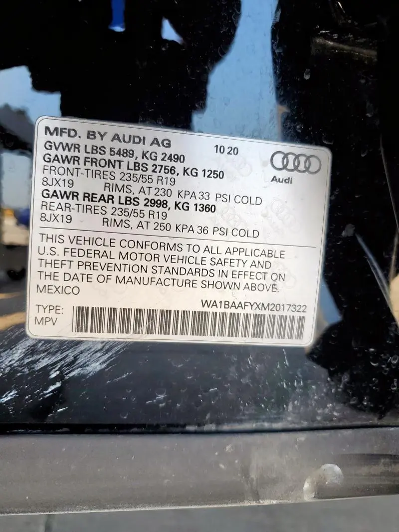 2021 AUDI Q5 PREMIUM PLUS  