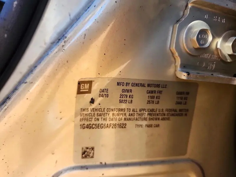 2010 BUICK LACROSSE CXL  