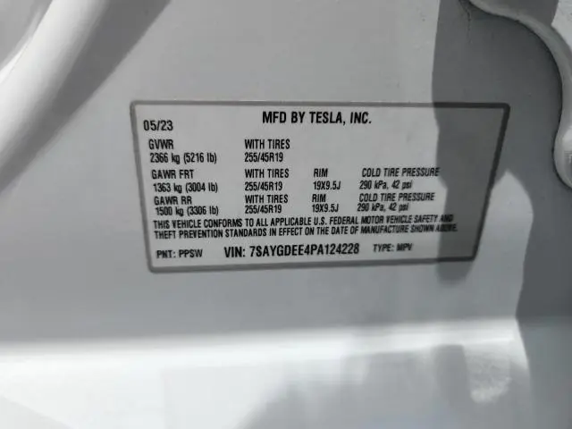 2023 TESLA MODEL Y   