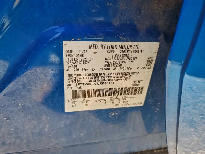 2022 FORD MAVERICK XL  