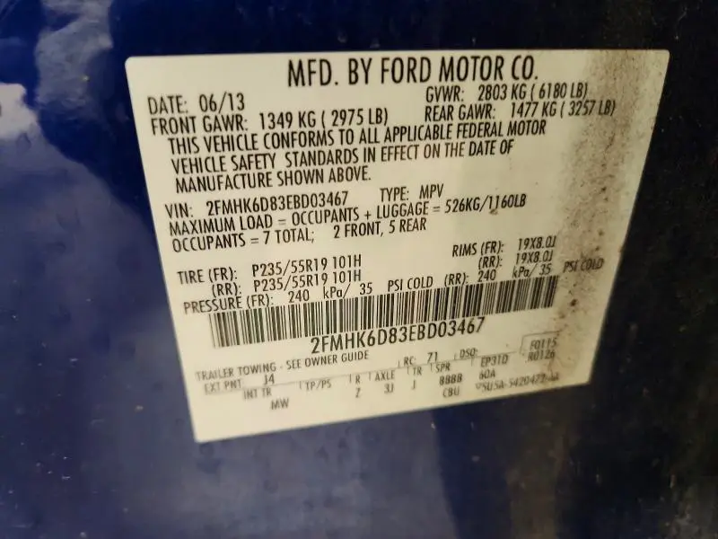 2014 FORD FLEX LIMITED  