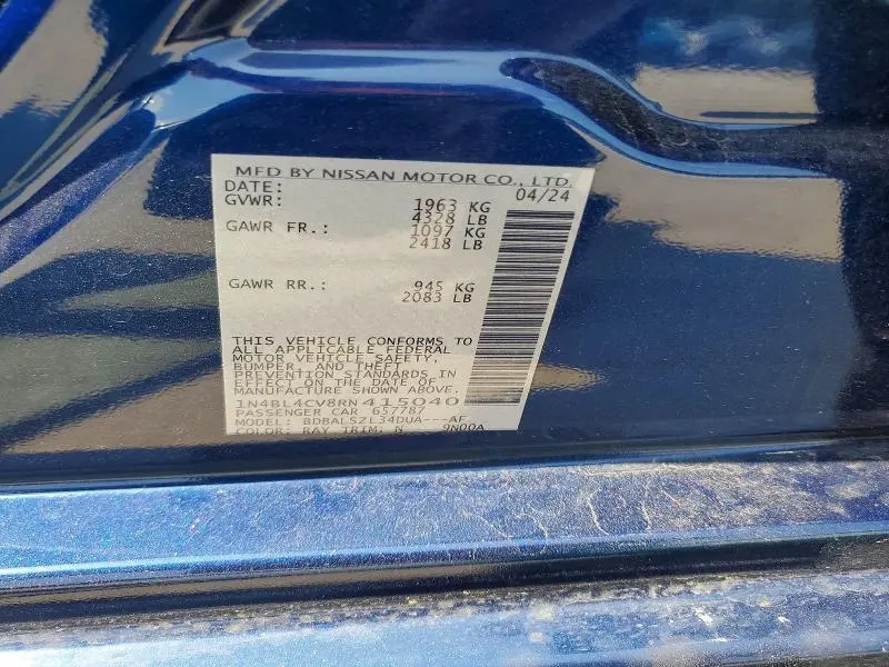 2024 NISSAN ALTIMA SR  