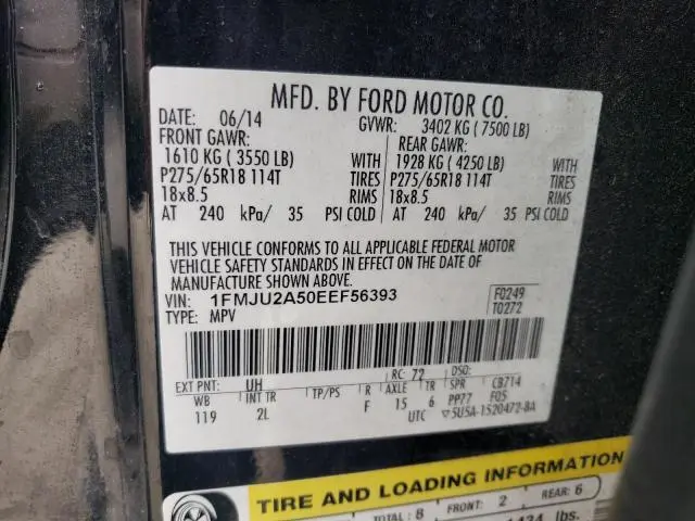 2014 FORD EXPEDITION LIMITED  