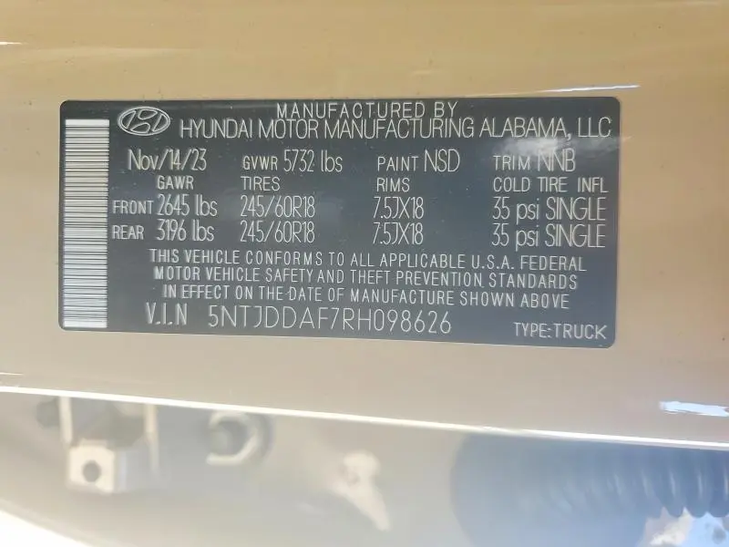 2024 HYUNDAI SANTA CRUZ XRT  