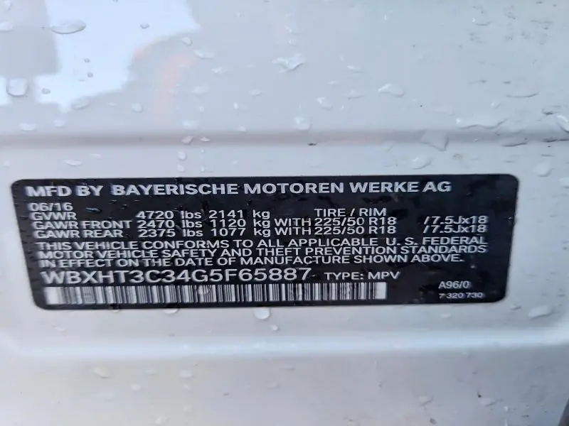 2016 BMW X1 XDRIVE28I  