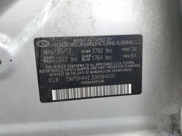 2013 HYUNDAI ELANTRA GLS