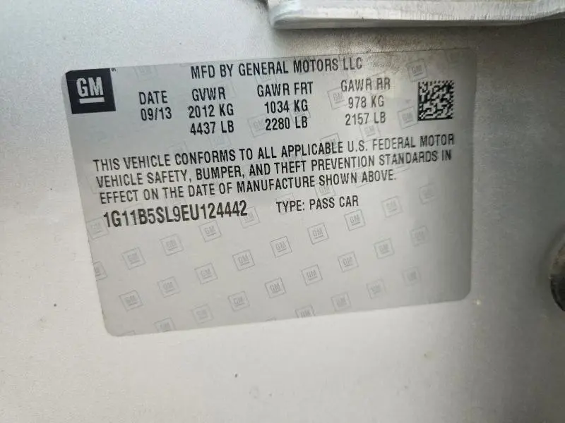 2014 CHEVROLET MALIBU LS  