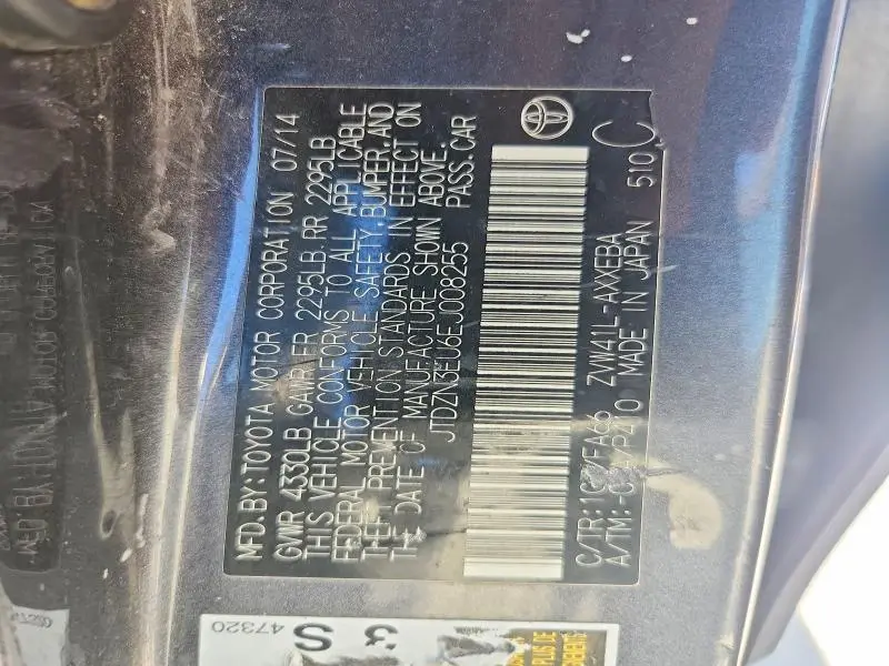 2014 TOYOTA PRIUS V TWO  