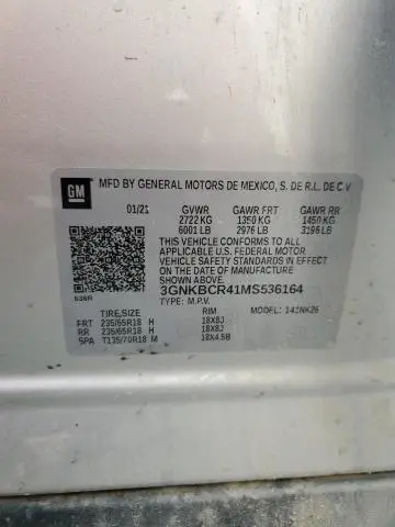 2021 CHEVROLET BLAZER 2LT  