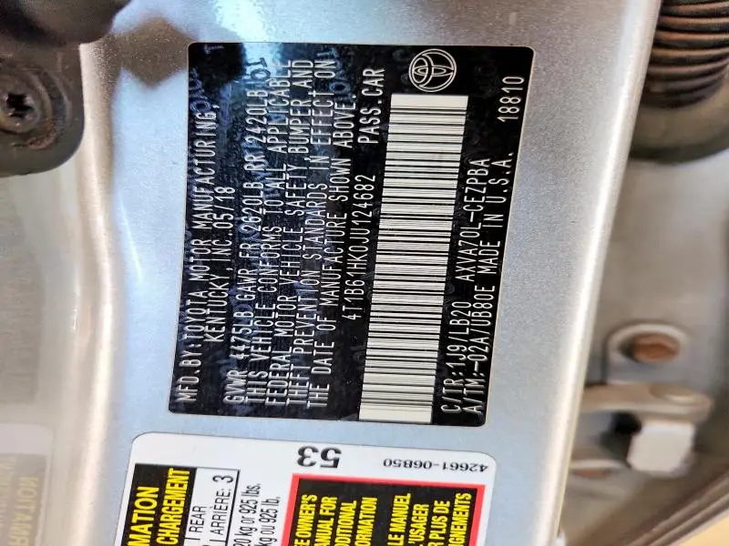 2018 TOYOTA CAMRY XSE  