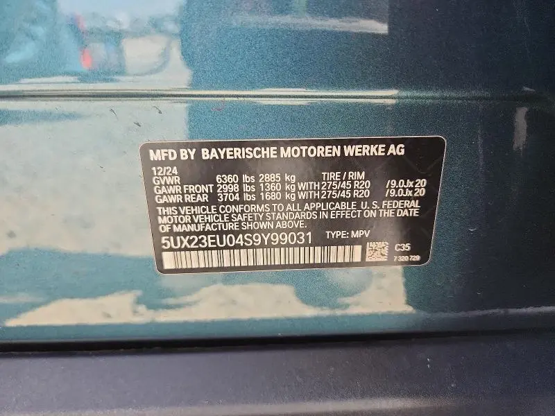2025 BMW X5 XDRIVE40I  