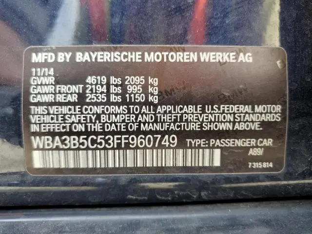 2015 BMW 328 XI SULEV  