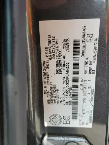 2015 FORD ESCAPE SE  