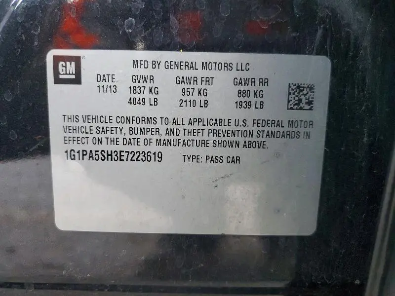 2014 CHEVROLET CRUZE LS  