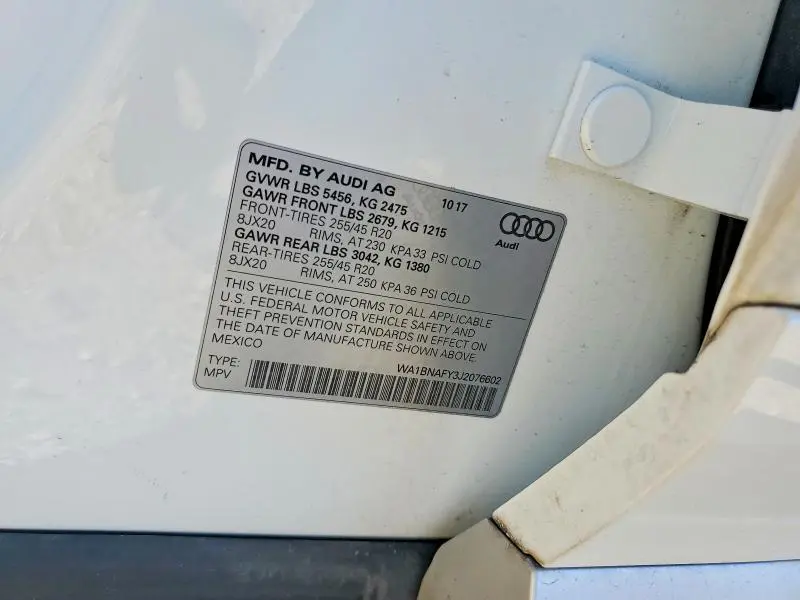 2018 AUDI Q5 PREMIUM PLUS  