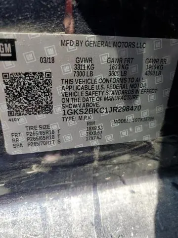 2018 GMC YUKON SLT  