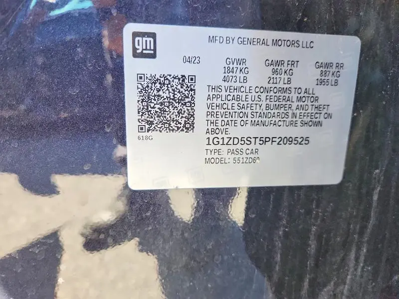 2023 CHEVROLET MALIBU LT  