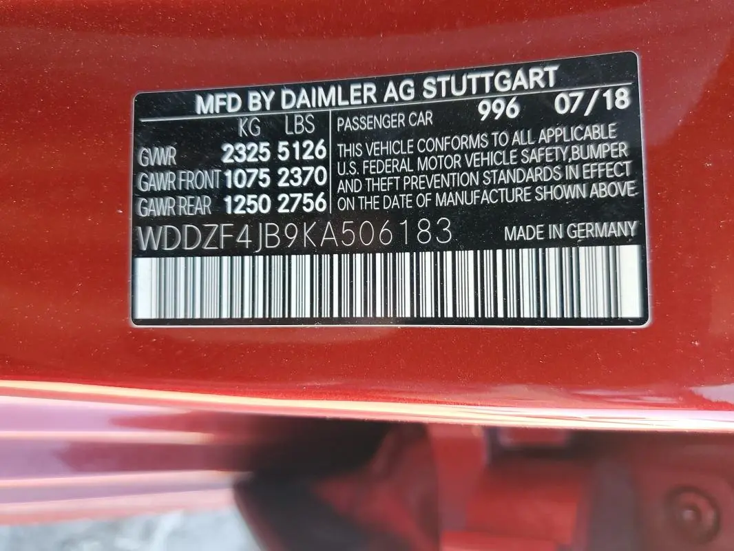 2019 MERCEDES-BENZ E 300  