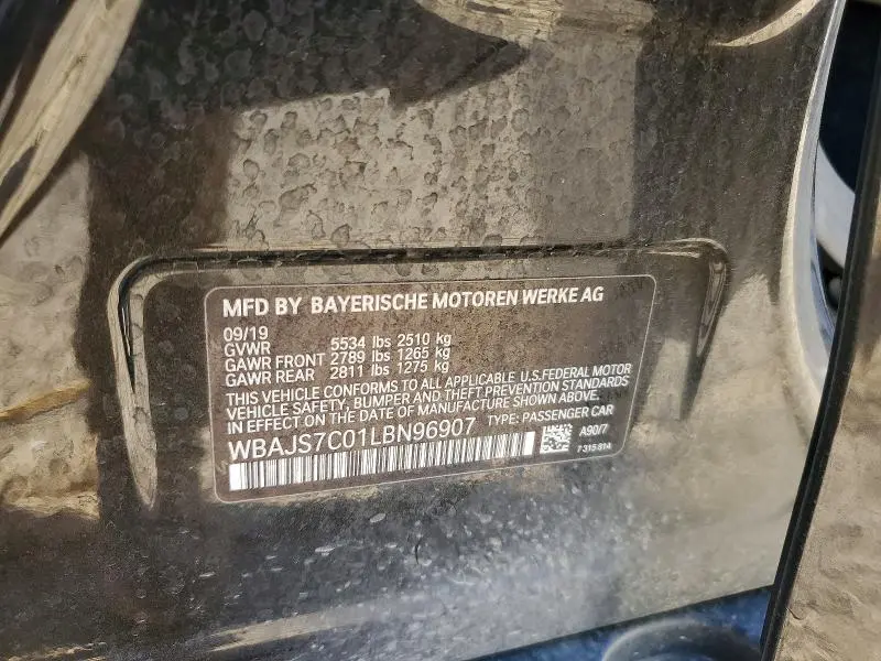 2020 BMW M550XI   