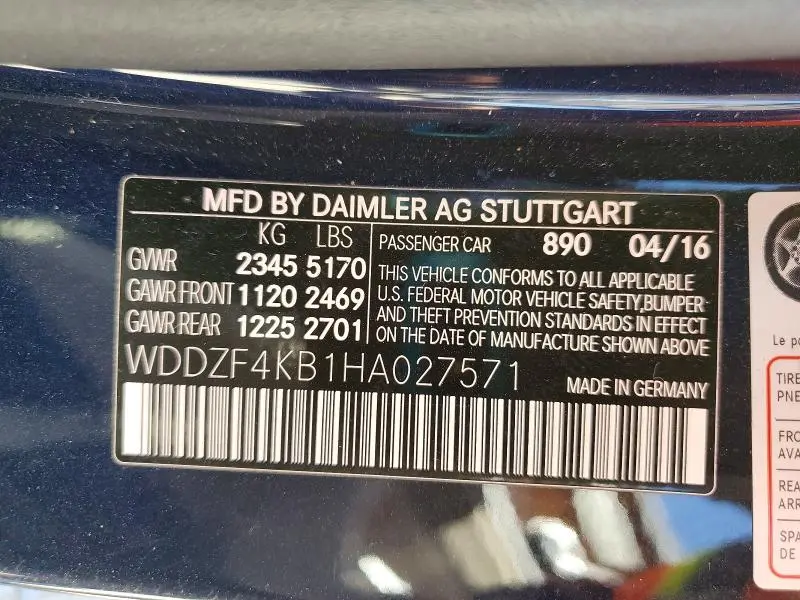2017 MERCEDES-BENZ E 300 4MATIC  