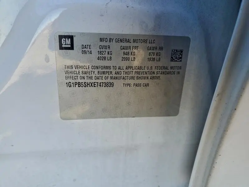 2014 CHEVROLET CRUZE LS  