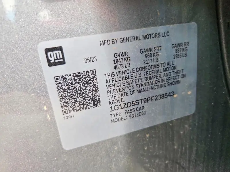 2023 CHEVROLET MALIBU LT  