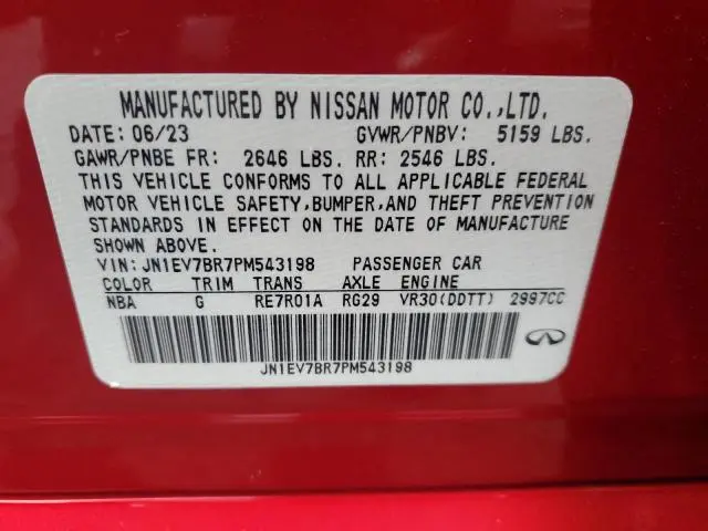 2023 INFINITI Q50 LUXE