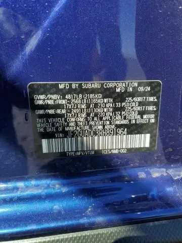 2024 SUBARU CROSSTREK PREMIUM  