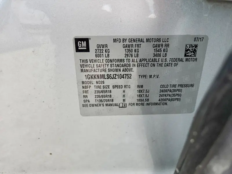 2018 GMC ACADIA SLT-1  