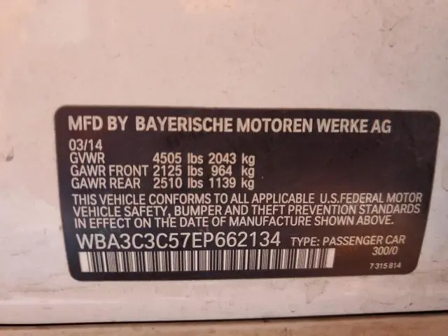 2014 BMW 320 I XDRIVE  