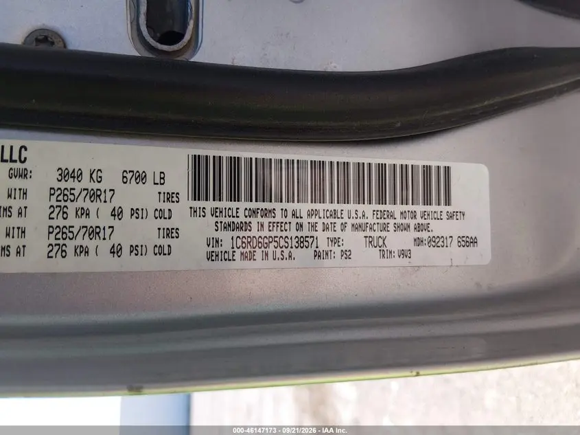 2012 RAM 1500 SLT