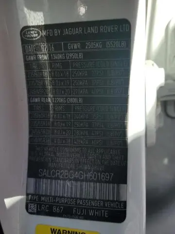 2016 LAND ROVER DISCOVERY SPORT HSE  