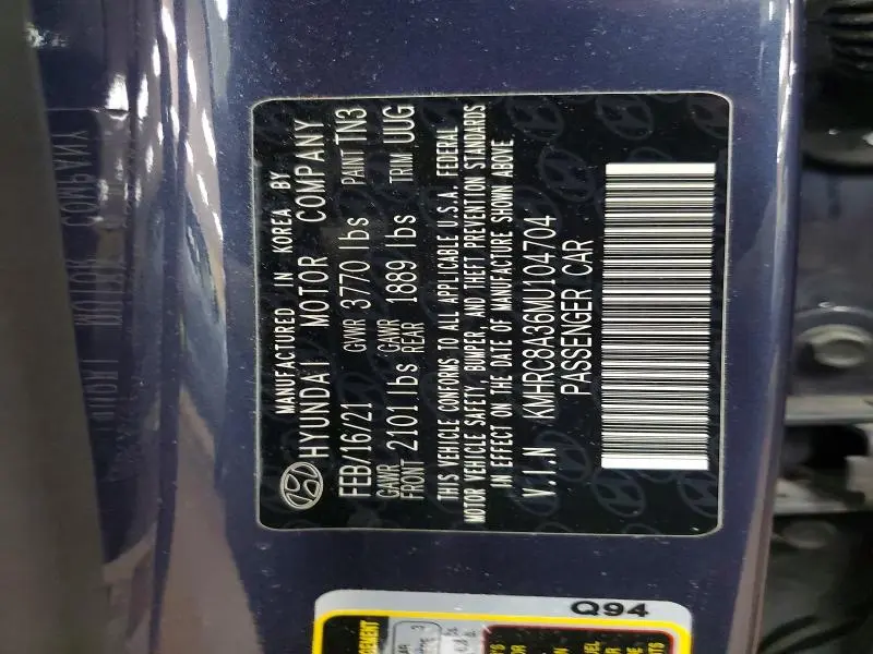 2021 HYUNDAI VENUE DENIM  