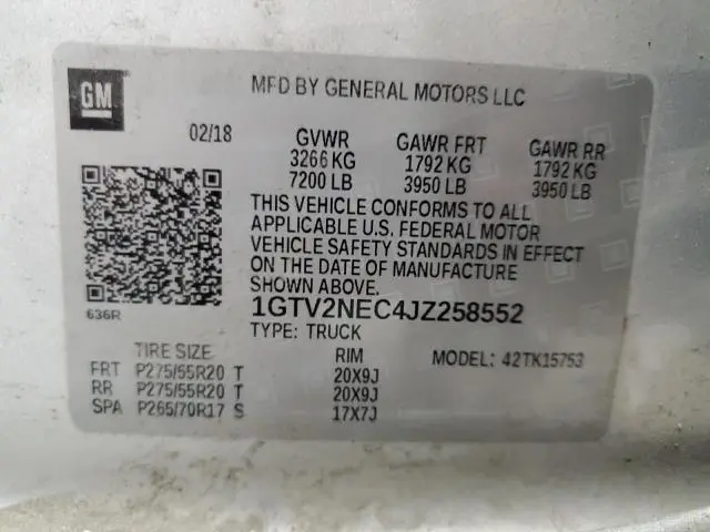 2018 GMC SIERRA K1500 SLT  