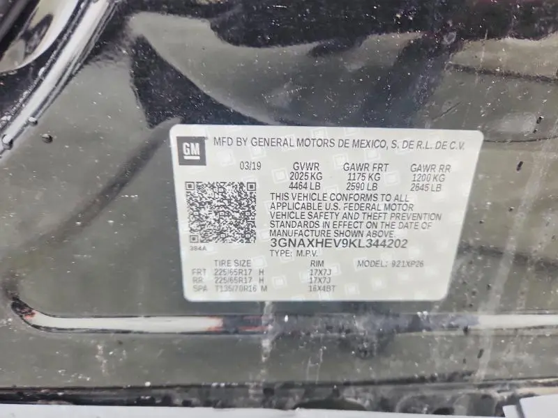 2019 CHEVROLET EQUINOX LS  