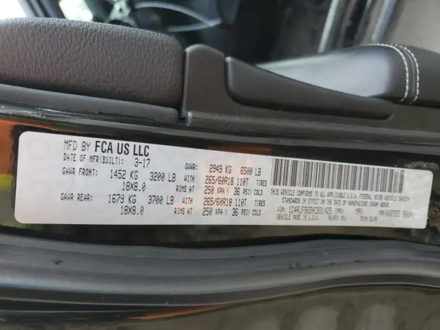 2017 JEEP GRAND CHEROKEE LIMITED