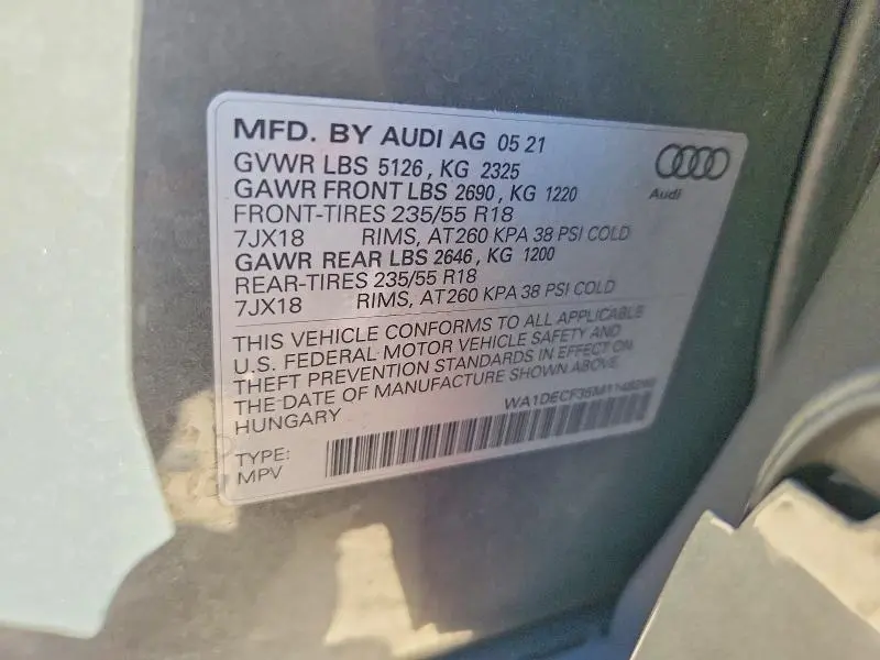 2021 AUDI Q3 PREMIUM S LINE 45  
